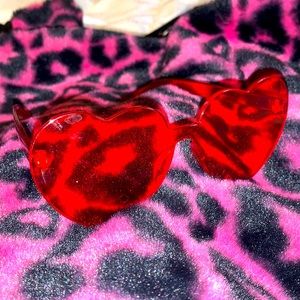 ❤️ Red Rimless Heart Glasses ❤️